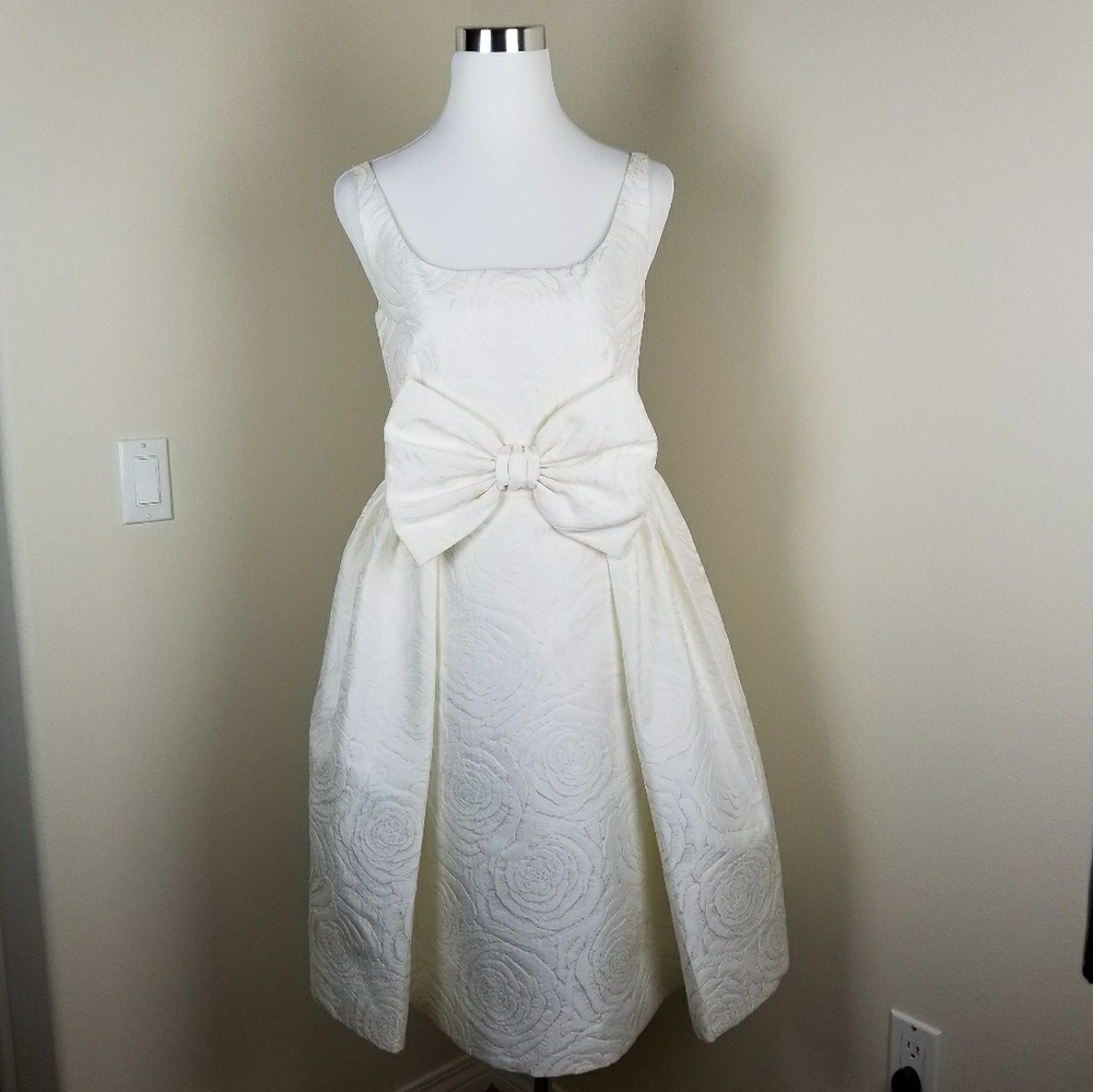 Kate Spade "Travor" Jacquard Sleeveless Cocktail